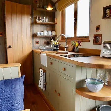 Little Ash Glamping - Luxury Shepherd'S Huts Newton Abbot Buitenkant foto